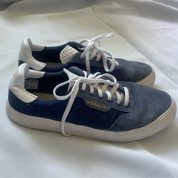 adidas Other - Adidas Originals Navy Blue Suede Sneakers Men’s 9.5 | Retro Trefoil Court Style